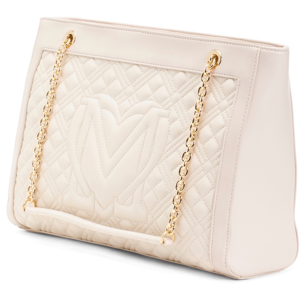 Love Moschino Beige Quilted Shoulder Bag NWT - Picture 3 of 4